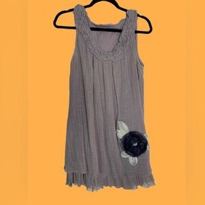 Gauzy Tunic Cottagecore Dress - Large